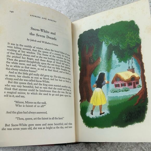 The Family Treasury of Childrens Stories book 1 and 2, 1956 HC GOOD Doubleday - Picture 13 of 16